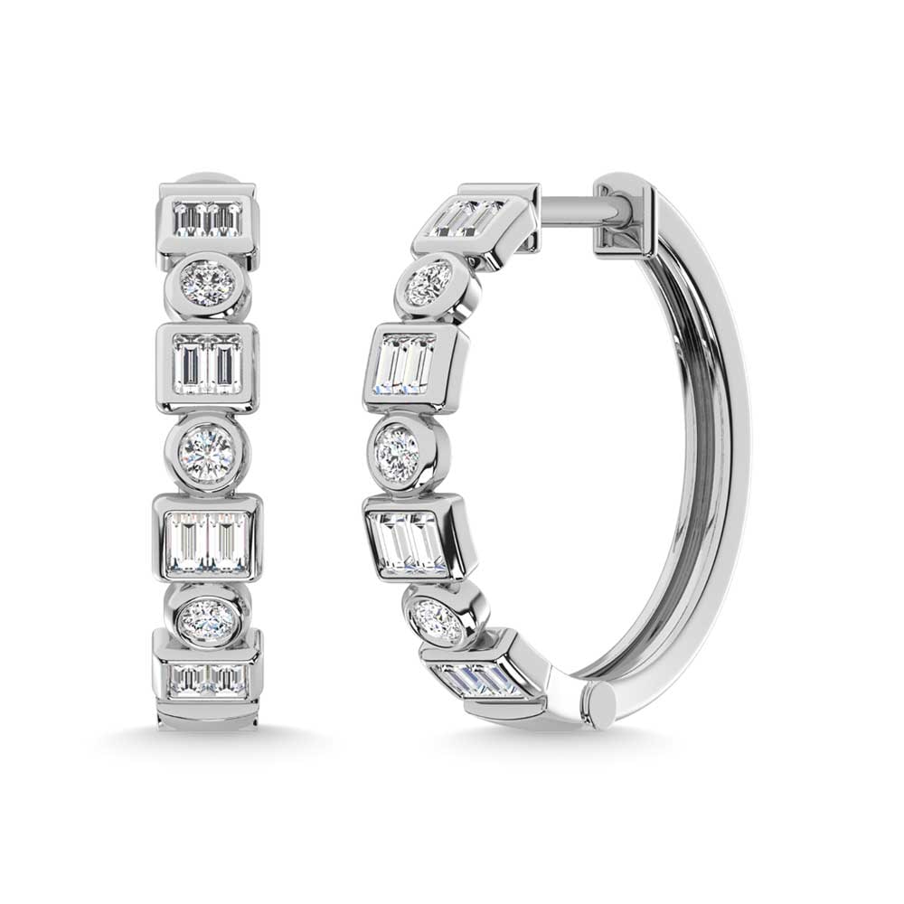 14K White Gold Diamond 1/3 Ct.Tw. Fashion Earrings: 14K White Gold Diamond 1/3 Ct.Tw. Fashion Earrings 14k White Gold Stone Color: G-h Stone Clarity: I1 This item may take 2-5 weeks for shipping. The Diamond Depot Guarantee: All items in this