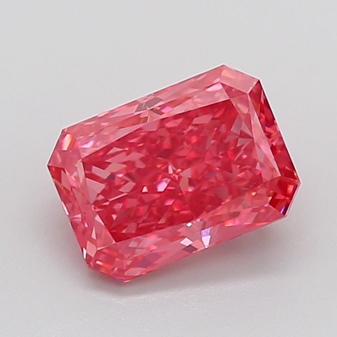Loose Diamond - RADIANT 3.03ct Fancy Vivid Reddish Pink VS1 (1 of 1)