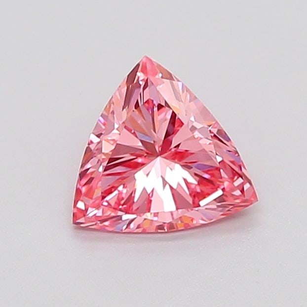 Loose Diamond - TRIANGULAR 1.0ct Fancy Intense Reddish Pink VVS2: Loose Diamond - TRIANGULAR 1.0ct Fancy Intense Reddish Pink VVS2 Source: This is a real non-mined Diamond that has been grown in a lab Shape: TRIANGULAR Carats: 1.0 Color: Fancy Intense Reddish Pink C