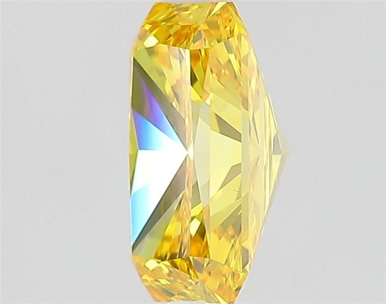 Loose Diamond - RADIANT 1.28ct Fancy Vivid Yellow VS1: Loose Diamond - RADIANT 1.28ct Fancy Vivid Yellow VS1 Source: This is a real non-mined Diamond that has been grown in a lab Shape: RADIANT Carats: 1.28 Color: Fancy Vivid Yellow Certification: IGI