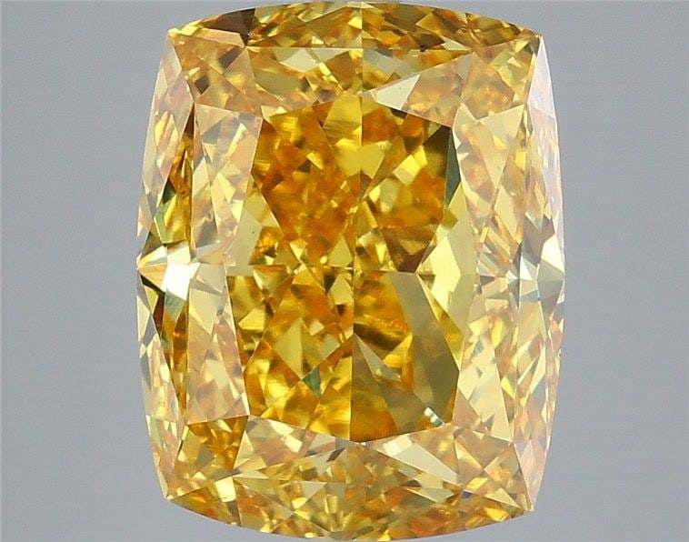 Loose Diamond - CUSHION MODIFIED 8.07ct Fancy Vivid Yellow VS1: Loose Diamond - CUSHION MODIFIED 8.07ct Fancy Vivid Yellow VS1 Source: This is a real non-mined Diamond that has been grown in a lab Shape: CUSHION MODIFIED Carats: 8.07 Color: Fancy Vivid Yellow Cert