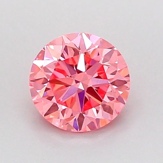 Loose Diamond - ROUND 0.81ct Fancy Vivid Pink VVS1: Loose Diamond - ROUND 0.81ct Fancy Vivid Pink VVS1 Source: This is a real non-mined Diamond that has been grown in a lab Shape: ROUND Carats: 0.81 Color: Fancy Vivid Pink Certification: IGI Video: