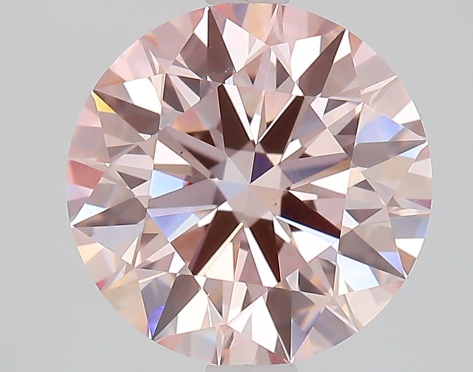 Ideal Loose Diamond - ROUND 2.53ct Fancy Pink VS1: Ideal Loose Diamond - ROUND 2.53ct Fancy Pink VS1 Source: This is a real non-mined Diamond that has been grown in a lab Shape: ROUND Carats: 2.53 Color: Fancy Pink Certification: IGI Video: Video