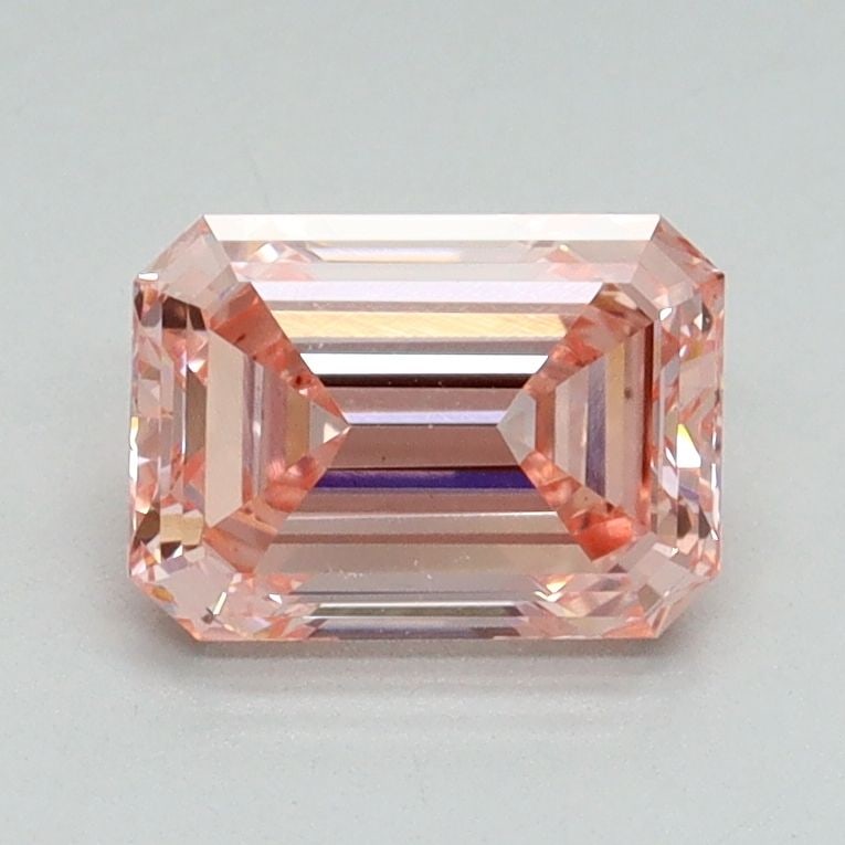 Loose Diamond - EMERALD 1.22ct Fancy Vivid Pink VS2: Loose Diamond - EMERALD 1.22ct Fancy Vivid Pink VS2 Source: This is a real non-mined Diamond that has been grown in a lab Shape: EMERALD Carats: 1.22 Color: Fancy Vivid Pink Certification: IGI