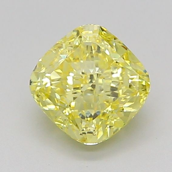 Loose Diamond - CUSHION MODIFIED 1.2ct Fancy Intense Yellow VS1: Loose Diamond - CUSHION MODIFIED 1.2ct Fancy Intense Yellow VS1 Source: This is a real non-mined Diamond that has been grown in a lab Shape: CUSHION MODIFIED Carats: 1.2 Color: Fancy Intense Yellow