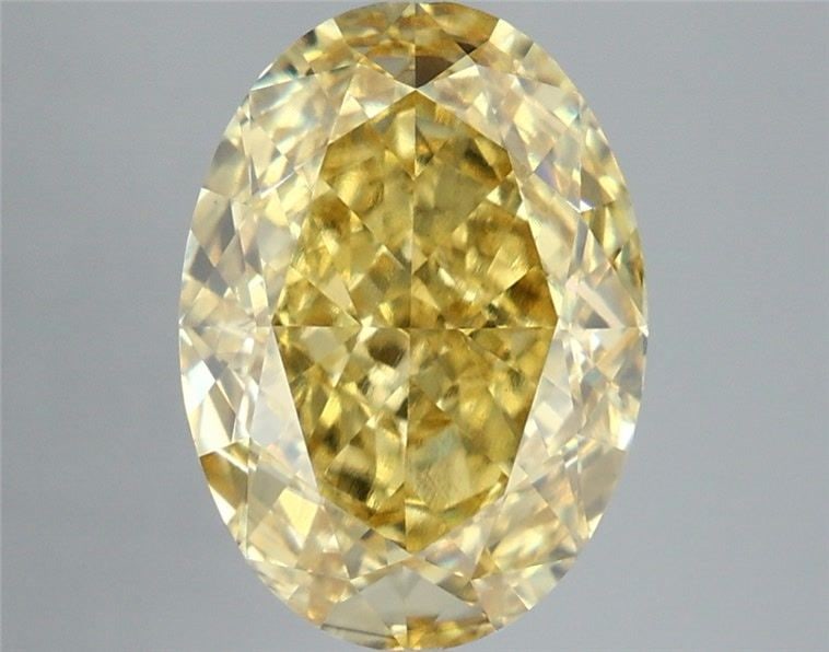 Loose Diamond - OVAL 5.56ct Fancy Vivid Yellow VS2: Loose Diamond - OVAL 5.56ct Fancy Vivid Yellow VS2 Source: This is a real non-mined Diamond that has been grown in a lab Shape: OVAL Carats: 5.56 Color: Fancy Vivid Yellow Certification: IGI Video: