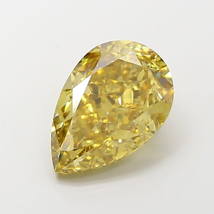 Loose Diamond - PEAR 4.04ct Fancy Intense Brownish Yellow VS1 (1 of 1)