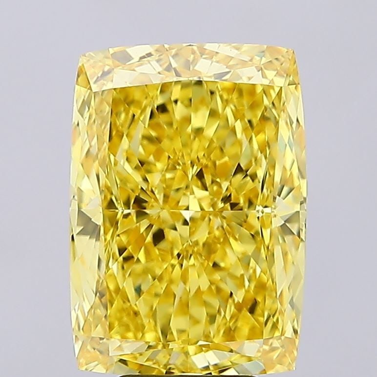 Loose Diamond - CUSHION MODIFIED 7.65ct Fancy Vivid Yellow VVS2: Loose Diamond - CUSHION MODIFIED 7.65ct Fancy Vivid Yellow VVS2 Source: This is a real non-mined Diamond that has been grown in a lab Shape: CUSHION MODIFIED Carats: 7.65 Color: Fancy Vivid Yellow Cer