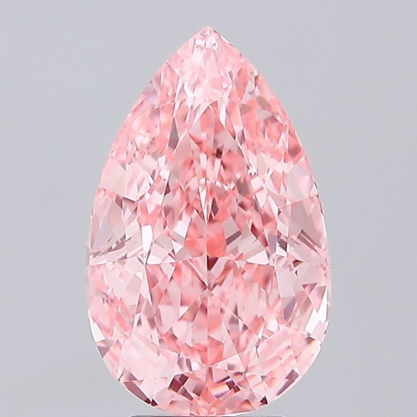 Loose Diamond - PEAR 5.01ct Fancy Vivid Pink VVS2: Loose Diamond - PEAR 5.01ct Fancy Vivid Pink VVS2 Source: This is a real non-mined Diamond that has been grown in a lab Shape: PEAR Carats: 5.01 Color: Fancy Vivid Pink Certification: IGI Video: