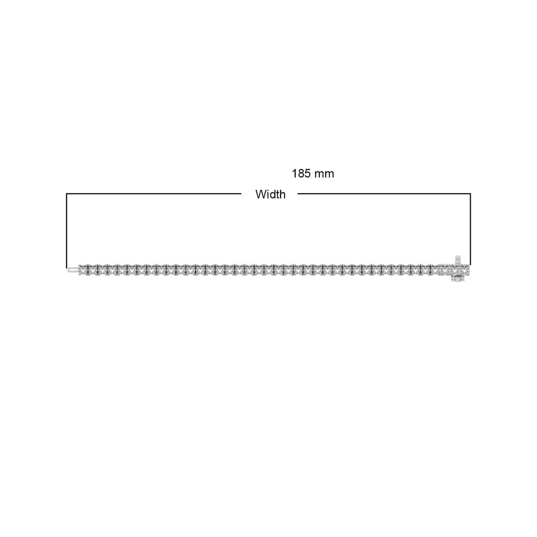 Diamond 4 Ct.Tw. Illusion Tennis Bracelet in 14K White Gold: Diamond 4 Ct.Tw. Illusion Tennis Bracelet in 14K White Gold 14k White Gold Stone Color: G-h Stone Clarity: I1 This item may take 2-5 weeks for shipping. The Diamond Depot Guarantee: All items in this