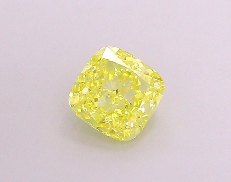 Loose Diamond - CUSHION MODIFIED 1.19ct Fancy Vivid Yellow VVS2: Loose Diamond - CUSHION MODIFIED 1.19ct Fancy Vivid Yellow VVS2 Source: This is a real non-mined Diamond that has been grown in a lab Shape: CUSHION MODIFIED Carats: 1.19 Color: Fancy Vivid Yellow Cer