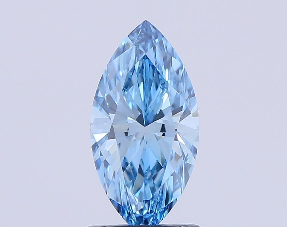 Loose Diamond - MARQUISE 1.14ct Fancy Vivid Blue VVS2: Loose Diamond - MARQUISE 1.14ct Fancy Vivid Blue VVS2 Source: This is a real non-mined Diamond that has been grown in a lab Shape: MARQUISE Carats: 1.14 Color: Fancy Vivid Blue Certification: NONE Vid