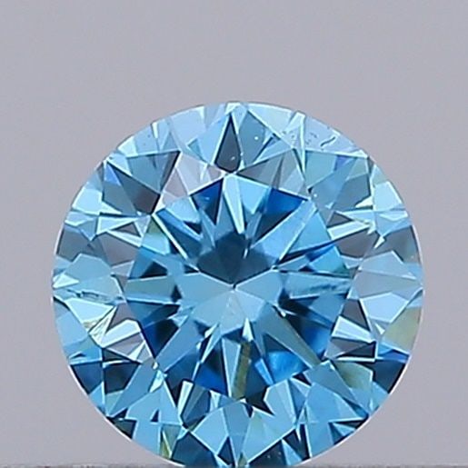 Loose Diamond - ROUND 0.19ct Fancy Vivid Blue VS1: Loose Diamond - ROUND 0.19ct Fancy Vivid Blue VS1 Source: This is a real non-mined Diamond that has been grown in a lab Shape: ROUND Carats: 0.19 Color: Fancy Vivid Blue Certification: NONE Video: