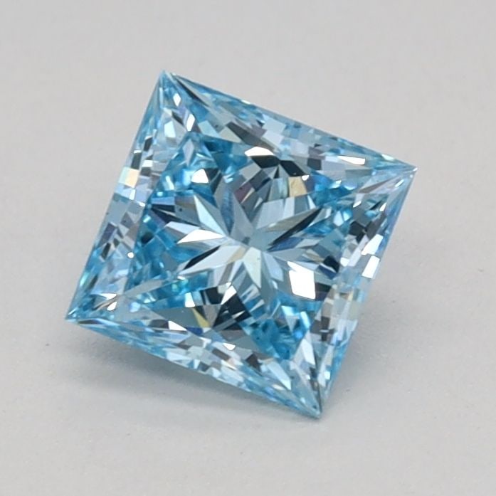 Loose Diamond - PRINCESS 0.53ct Fancy Vivid Blue VS2: Loose Diamond - PRINCESS 0.53ct Fancy Vivid Blue VS2 Source: This is a real non-mined Diamond that has been grown in a lab Shape: PRINCESS Carats: 0.53 Color: Fancy Vivid Blue Certification: IGI