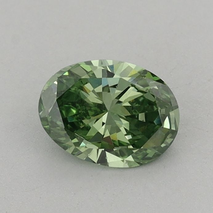 Loose Diamond - OVAL 0.55ct Fancy Vivid Green VS1: Loose Diamond - OVAL 0.55ct Fancy Vivid Green VS1 Source: This is a real non-mined Diamond that has been grown in a lab Shape: OVAL Carats: 0.55 Color: Fancy Vivid Green Certification: IGI Video: