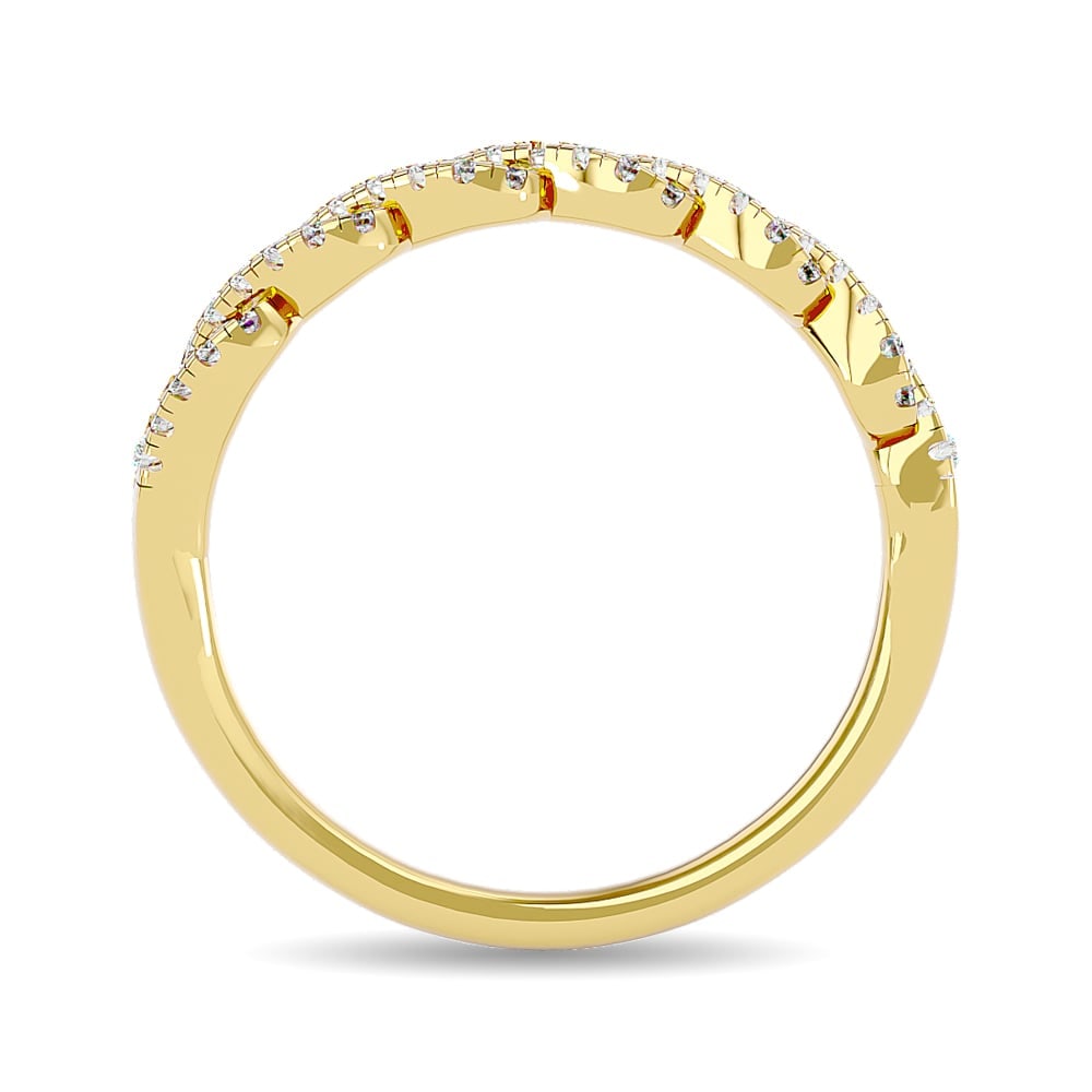Diamond 1/6 Ct.tw Stackable Ring in 14K Yellow Gold - 4