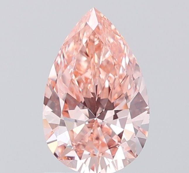 Loose Diamond - PEAR 1.07ct Fancy Pinkish Brown VS2: Loose Diamond - PEAR 1.07ct Fancy Pinkish Brown VS2 Source: This is a real non-mined Diamond that has been grown in a lab Shape: PEAR Carats: 1.07 Color: Fancy Pinkish Brown Certification: IGI The Dia