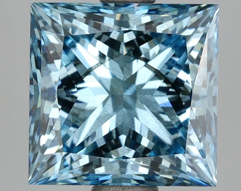 Loose Diamond - PRINCESS 4.09ct Fancy Vivid Blue SI1 (1 of 1)