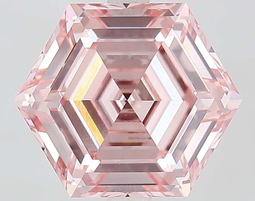 Loose Diamond - HEXAGONAL 4.09ct Fancy Intense Pink VS1 (1 of 1)