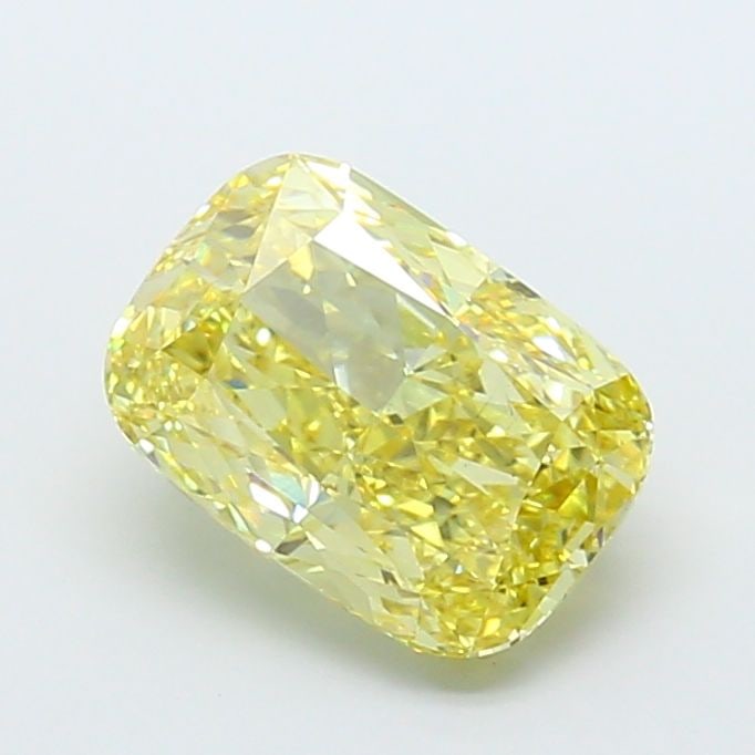 Loose Diamond - CUSHION MODIFIED 5.1ct Fancy Intense Yellow VS2: Loose Diamond - CUSHION MODIFIED 5.1ct Fancy Intense Yellow VS2 Source: This is a real non-mined Diamond that has been grown in a lab Shape: CUSHION MODIFIED Carats: 5.1 Color: Fancy Intense Yellow Ce