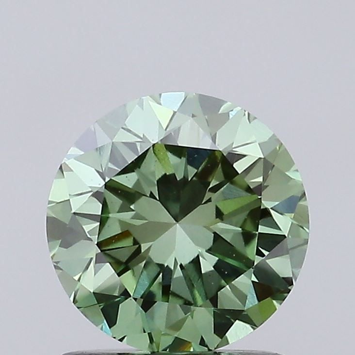 Loose Diamond - ROUND 1.29ct Fancy Vivid Green VS2: Loose Diamond - ROUND 1.29ct Fancy Vivid Green VS2 Source: This is a real non-mined Diamond that has been grown in a lab Shape: ROUND Carats: 1.29 Color: Fancy Vivid Green Certification: IGI Video: