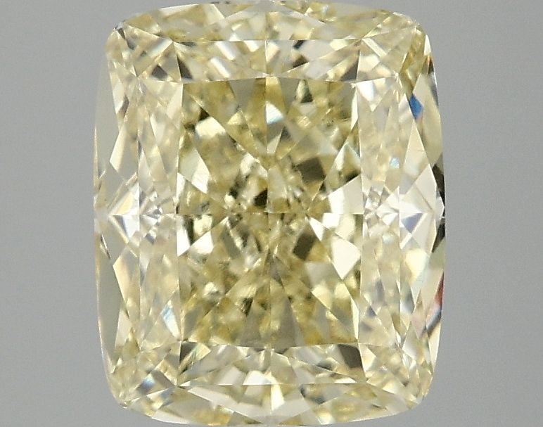 Loose Diamond - CUSHION MODIFIED 3.1ct Fancy Vivid Yellow VS1: Loose Diamond - CUSHION MODIFIED 3.1ct Fancy Vivid Yellow VS1 Source: This is a real non-mined Diamond that has been grown in a lab Shape: CUSHION MODIFIED Carats: 3.1 Color: Fancy Vivid Yellow
