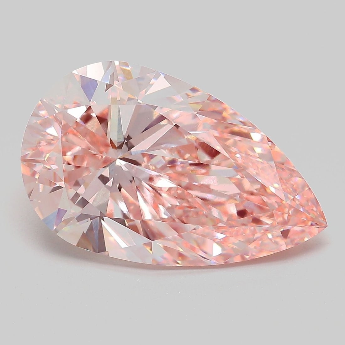Loose Diamond - PEAR 8.0ct Fancy Intense Pink VVS2: Loose Diamond - PEAR 8.0ct Fancy Intense Pink VVS2 Source: This is a real non-mined Diamond that has been grown in a lab Shape: PEAR Carats: 8.0 Color: Fancy Intense Pink Certification: IGI Video: