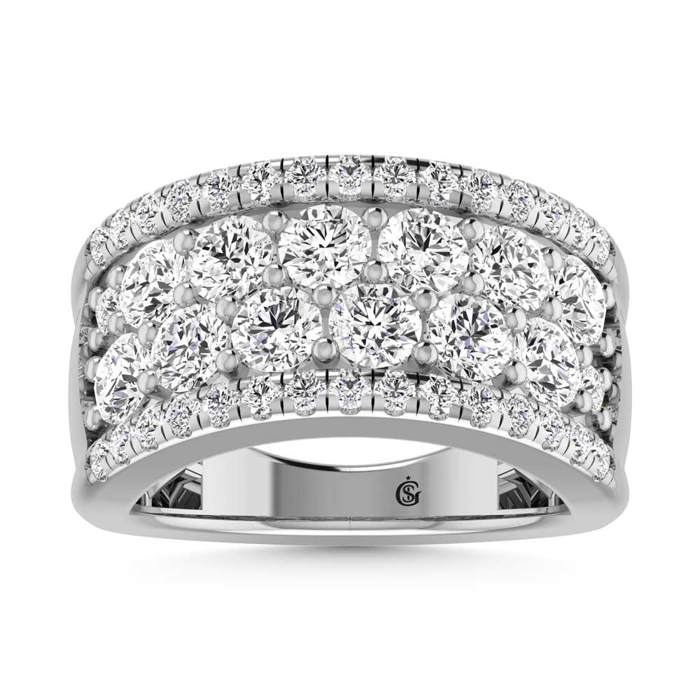 14K White Gold Lab Grown Diamond 3 Ct.Tw. Mens Band: 14K White Gold Lab Grown Diamond 3 Ct.Tw. Mens Band 14K White Gold Lab Grown Diamond 3 Ct.Tw. Mens Band 14k White Gold Stone Color: D-f Stone Clarity: Vs Each ring is presented in standard size 6.5. C