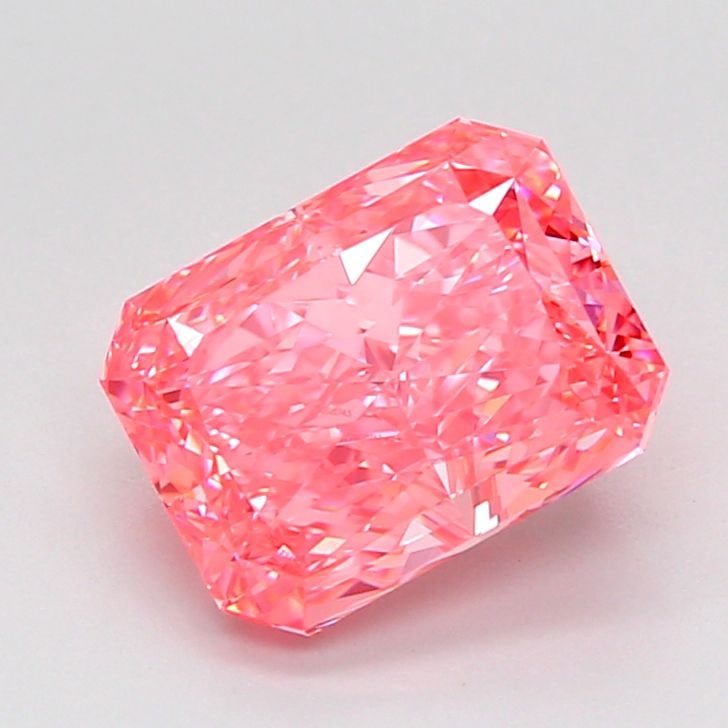 Loose Diamond - RADIANT 2.51ct Fancy Vivid Pink VVS2: Loose Diamond - RADIANT 2.51ct Fancy Vivid Pink VVS2 Source: This is a real non-mined Diamond that has been grown in a lab Shape: RADIANT Carats: 2.51 Color: Fancy Vivid Pink Certification: IGI