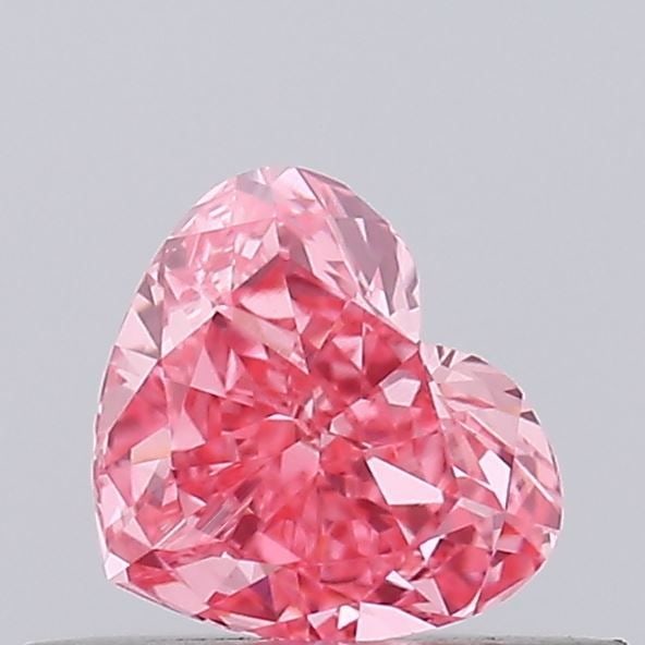 Loose Diamond - HEART 0.41ct Fancy Vivid Pink VVS2: Loose Diamond - HEART 0.41ct Fancy Vivid Pink VVS2 Source: This is a real non-mined Diamond that has been grown in a lab Shape: HEART Carats: 0.41 Color: Fancy Vivid Pink Certification: IGI Video: