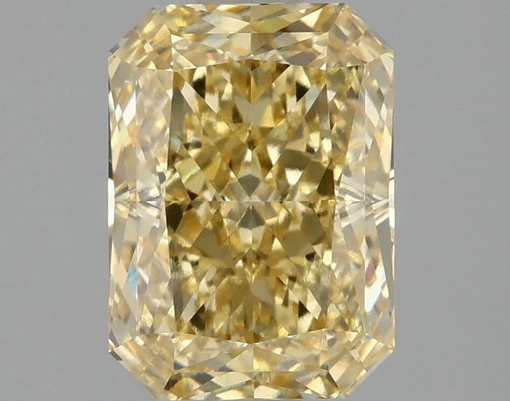 Loose Diamond - RADIANT 2.1ct Fancy Intense Yellow VVS2: Loose Diamond - RADIANT 2.1ct Fancy Intense Yellow VVS2 Source: This is a real non-mined Diamond that has been grown in a lab Shape: RADIANT Carats: 2.1 Color: Fancy Intense Yellow Certification: