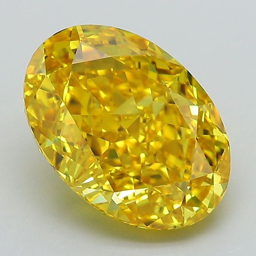 Loose Diamond - OVAL 3.75ct Fancy Vivid Yellow VVS1: Loose Diamond - OVAL 3.75ct Fancy Vivid Yellow VVS1 Source: This is a real non-mined Diamond that has been grown in a lab Shape: OVAL Carats: 3.75 Color: Fancy Vivid Yellow Certification: IGI Video: