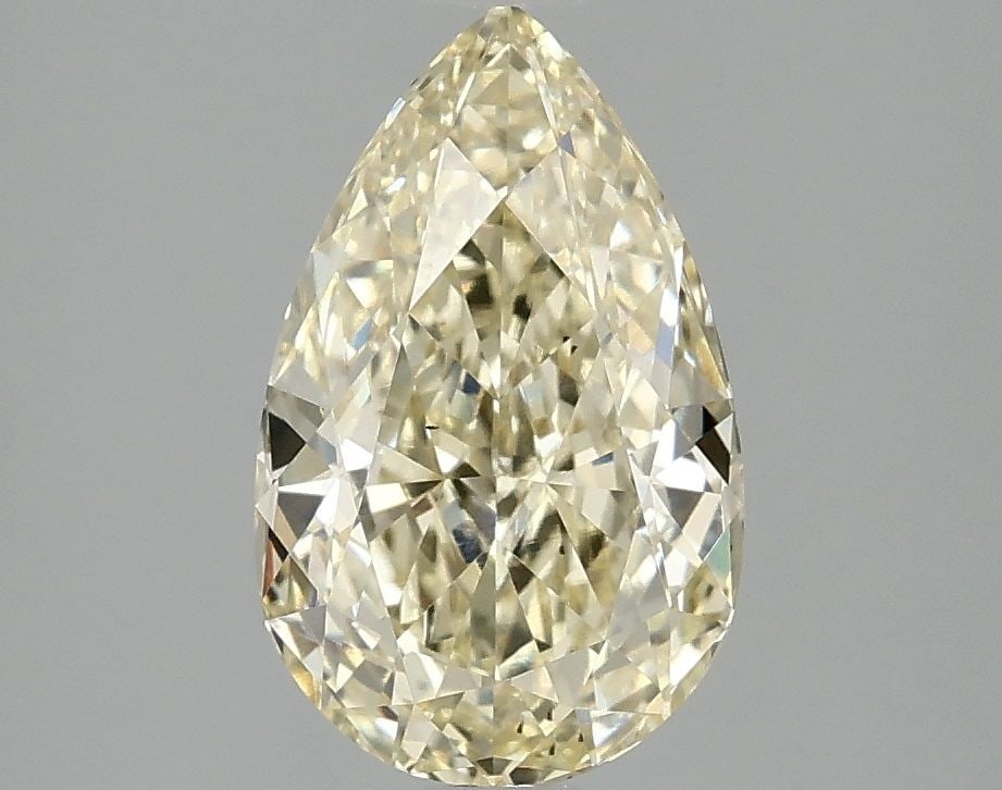Loose Diamond - PEAR 2.04ct Fancy Intense Yellow VS2: Loose Diamond - PEAR 2.04ct Fancy Intense Yellow VS2 Source: This is a real non-mined Diamond that has been grown in a lab Shape: PEAR Carats: 2.04 Color: Fancy Intense Yellow Certification: IGI