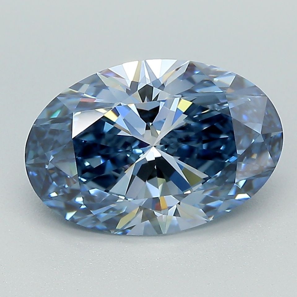 Loose Diamond - OVAL 2.64ct Fancy Deep Blue VS1: Loose Diamond - OVAL 2.64ct Fancy Deep Blue VS1 Source: This is a real non-mined Diamond that has been grown in a lab Shape: OVAL Carats: 2.64 Color: Fancy Deep Blue Certification: IGI Video: Video