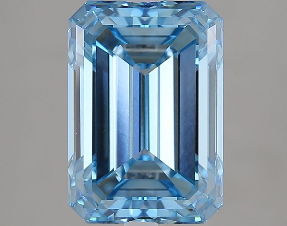 Loose Diamond - EMERALD 3.03ct Fancy Blue VS1 (1 of 1)