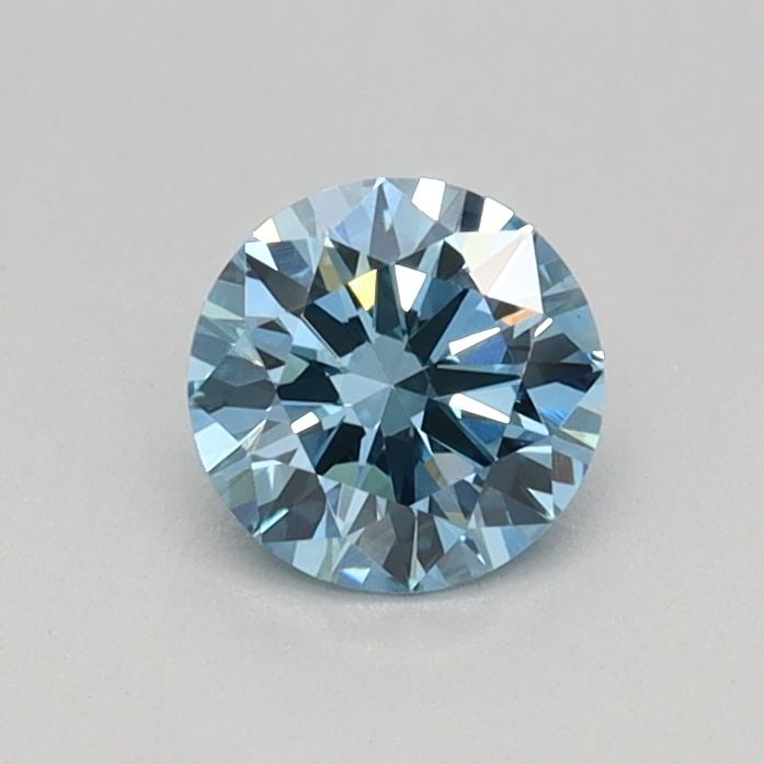 Loose Diamond - ROUND 0.34ct Fancy Vivid Blue VS1: Loose Diamond - ROUND 0.34ct Fancy Vivid Blue VS1 Source: This is a real non-mined Diamond that has been grown in a lab Shape: ROUND Carats: 0.34 Color: Fancy Vivid Blue Certification: IGI Video: