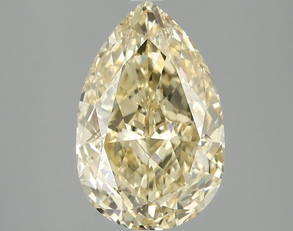 Loose Diamond - PEAR 3.0ct Fancy Vivid Yellow VVS2: Loose Diamond - PEAR 3.0ct Fancy Vivid Yellow VVS2 Source: This is a real non-mined Diamond that has been grown in a lab Shape: PEAR Carats: 3.0 Color: Fancy Vivid Yellow Certification: IGI Video:
