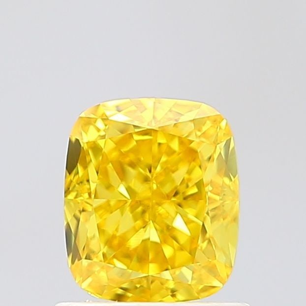 Loose Diamond - CUSHION MODIFIED 1.16ct Fancy Vivid Yellow VVS2: Loose Diamond - CUSHION MODIFIED 1.16ct Fancy Vivid Yellow VVS2 Source: This is a real non-mined Diamond that has been grown in a lab Shape: CUSHION MODIFIED Carats: 1.16 Color: Fancy Vivid Yellow Cer