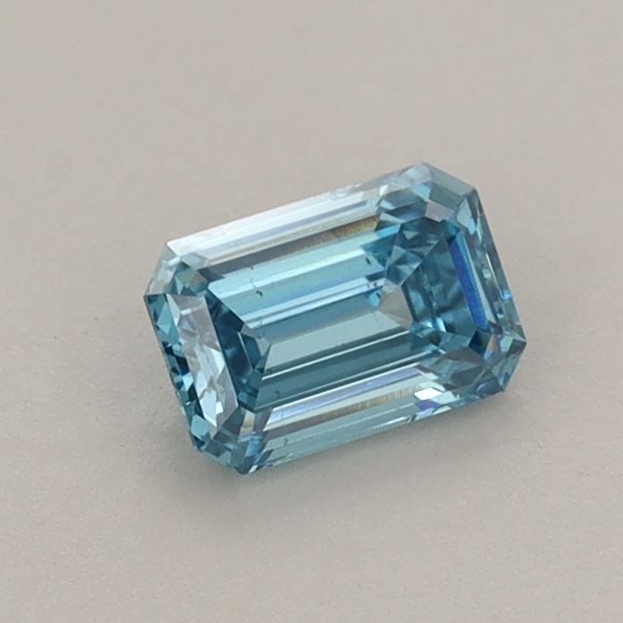 Loose Diamond - EMERALD 0.5ct Fancy Vivid Blue VS2: Loose Diamond - EMERALD 0.5ct Fancy Vivid Blue VS2 Source: This is a real non-mined Diamond that has been grown in a lab Shape: EMERALD Carats: 0.5 Color: Fancy Vivid Blue Certification: IGI Video: