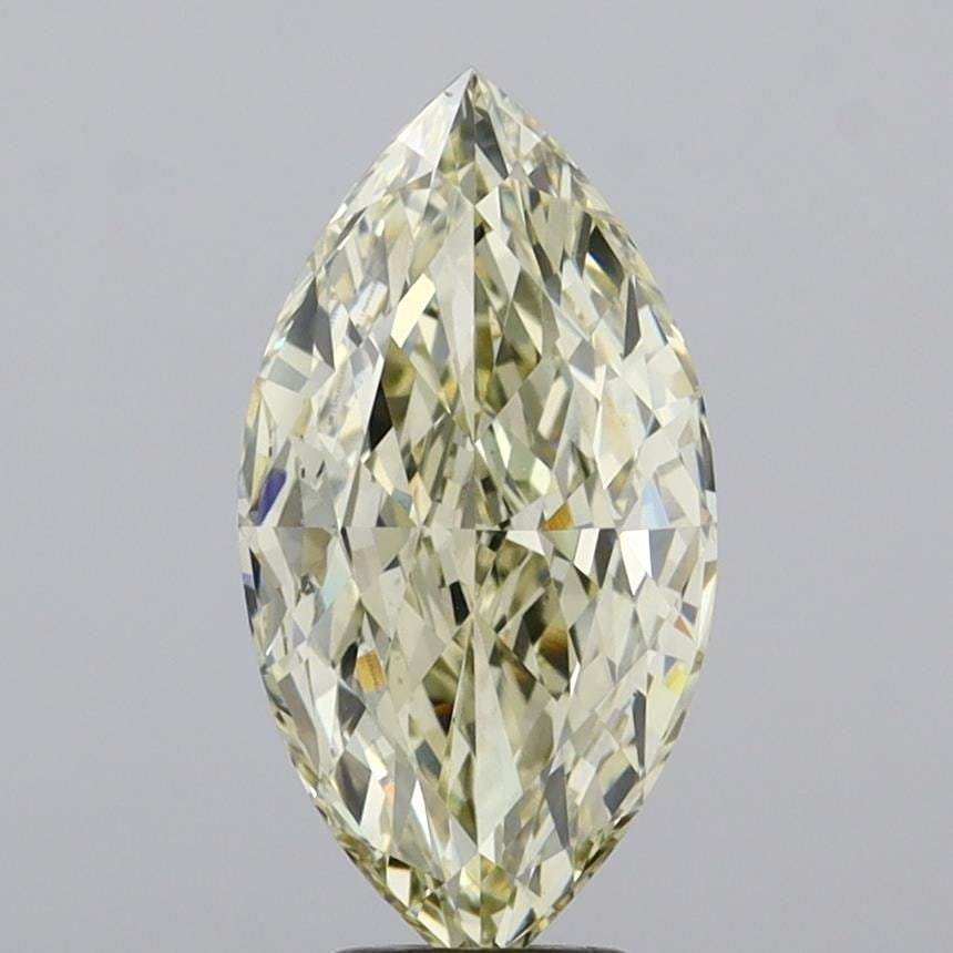 Loose Diamond - MARQUISE 5.28ct Fancy Light Yellow VS1: Loose Diamond - MARQUISE 5.28ct Fancy Light Yellow VS1 Source: This is a real non-mined Diamond that has been grown in a lab Shape: MARQUISE Carats: 5.28 Color: Fancy Light Yellow Certification: IGI V