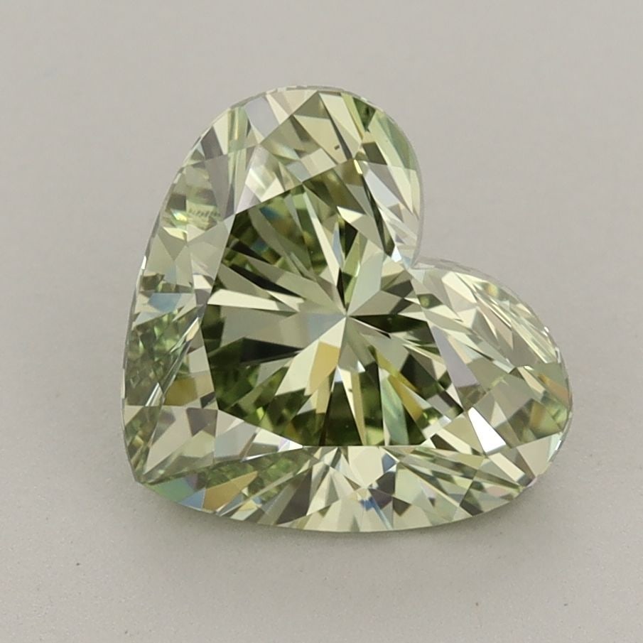 Loose Diamond - HEART 2.51ct Fancy Vivid Green VS1: Loose Diamond - HEART 2.51ct Fancy Vivid Green VS1 Source: This is a real non-mined Diamond that has been grown in a lab Shape: HEART Carats: 2.51 Color: Fancy Vivid Green Certification: IGI Video: