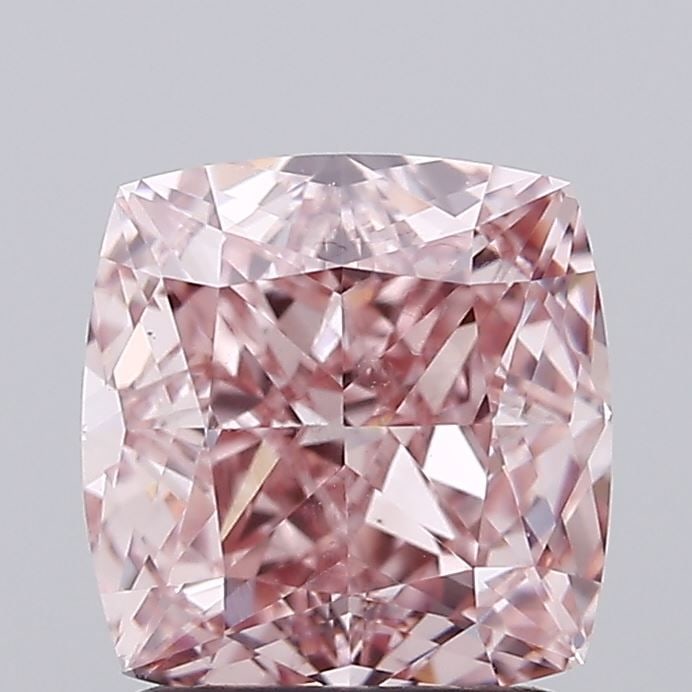 Loose Diamond - CUSHION MODIFIED 1.71ct Fancy Intense Pink VS1: Loose Diamond - CUSHION MODIFIED 1.71ct Fancy Intense Pink VS1 Source: This is a real non-mined Diamond that has been grown in a lab Shape: CUSHION MODIFIED Carats: 1.71 Color: Fancy Intense Pink