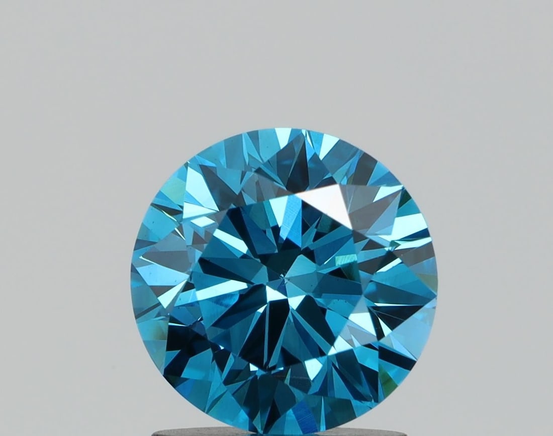 Loose Diamond - ROUND 1.37ct Fancy Blue SI1: Loose Diamond - ROUND 1.37ct Fancy Blue SI1 Source: This is a real non-mined Diamond that has been grown in a lab Shape: ROUND Carats: 1.37 Color: Fancy Blue Certification: NONE Video: Video Link 