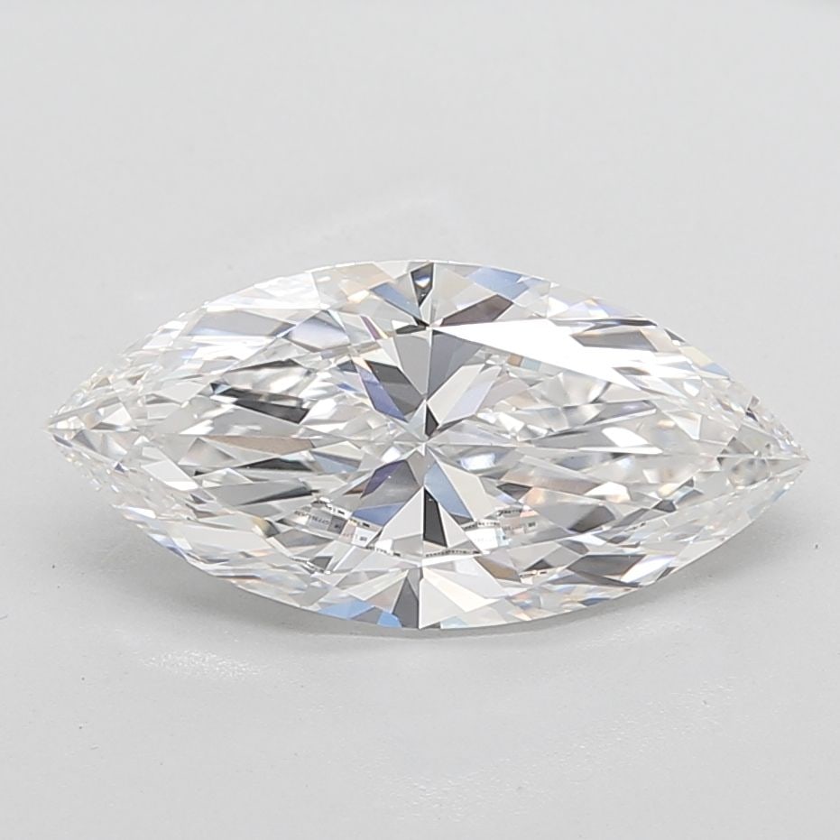 Loose Diamond - MARQUISE 5.03ct E VVS2: Loose Diamond - MARQUISE 5.03ct E VVS2 Source: This is a real non-mined Diamond that has been grown in a lab Shape: MARQUISE Carats: 5.03 Color: E Clarity: VVS2 Certification: IGI Video: