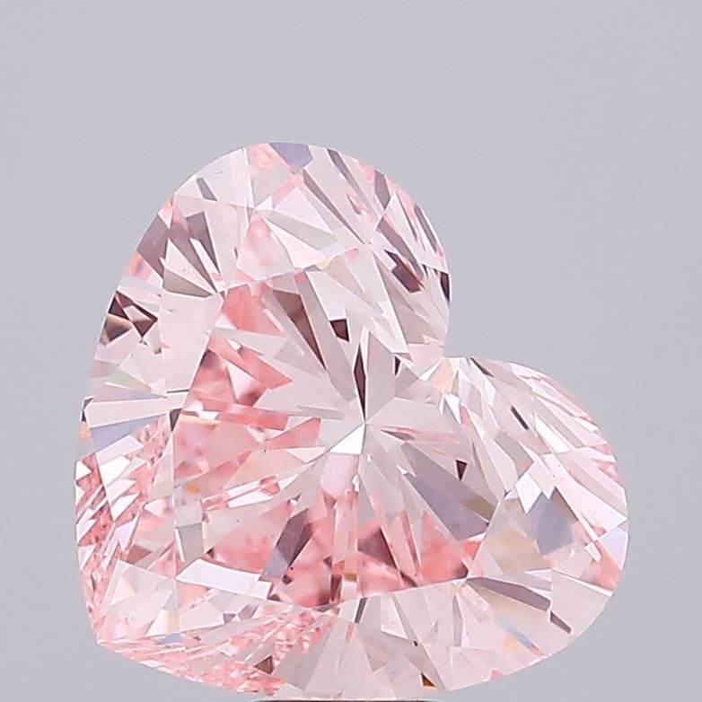 Loose Diamond - HEART 14.05ct Fancy Intense Pink VS1: Loose Diamond - HEART 14.05ct Fancy Intense Pink VS1 Source: This is a real non-mined Diamond that has been grown in a lab Shape: HEART Carats: 14.05 Color: Fancy Intense Pink Certification: IGI Video