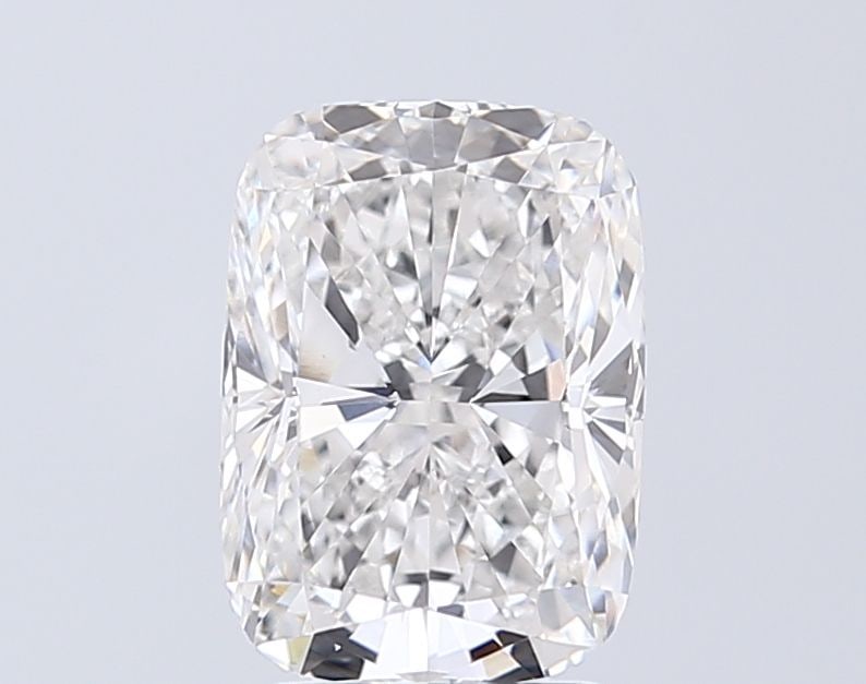 Loose Diamond - CUSHION MODIFIED 2.57ct E VVS2: Loose Diamond - CUSHION MODIFIED 2.57ct E VVS2 Source: This is a real non-mined Diamond that has been grown in a lab Shape: CUSHION MODIFIED Carats: 2.57 Color: E Clarity: VVS2 Certification: IGI