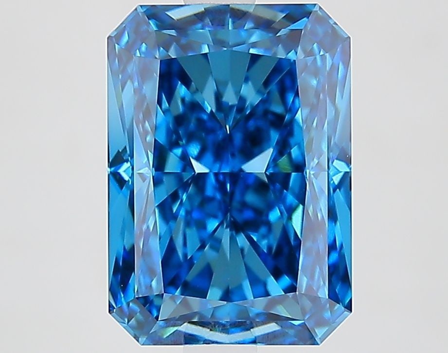 Loose Diamond - RADIANT 3.74ct Fancy Vivid Blue VVS2: Loose Diamond - RADIANT 3.74ct Fancy Vivid Blue VVS2 Source: This is a real non-mined Diamond that has been grown in a lab Shape: RADIANT Carats: 3.74 Color: Fancy Vivid Blue Certification: IGI