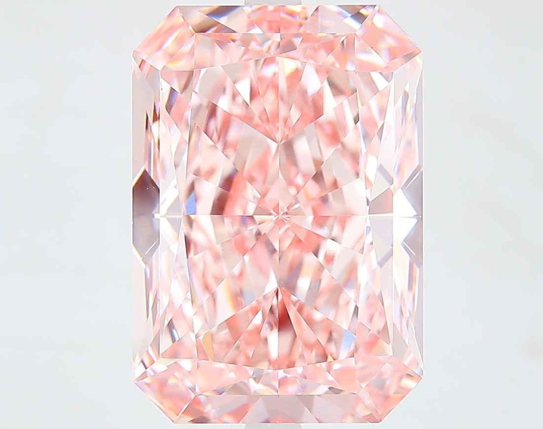 Loose Diamond - RADIANT 11.02ct Fancy Intense Pink VS1: Loose Diamond - RADIANT 11.02ct Fancy Intense Pink VS1 Source: This is a real non-mined Diamond that has been grown in a lab Shape: RADIANT Carats: 11.02 Color: Fancy Intense Pink Certification: IGI