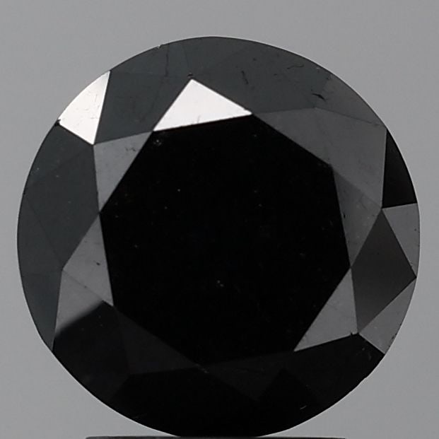 Loose Diamond - ROUND 4.9ct Fancy Black VVS1 (1 of 1)
