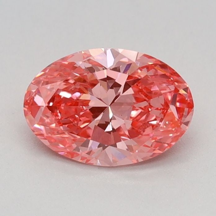Loose Diamond - OVAL 0.59ct Fancy Vivid Pink VS1: Loose Diamond - OVAL 0.59ct Fancy Vivid Pink VS1 Source: This is a real non-mined Diamond that has been grown in a lab Shape: OVAL Carats: 0.59 Color: Fancy Vivid Pink Certification: IGI Video: